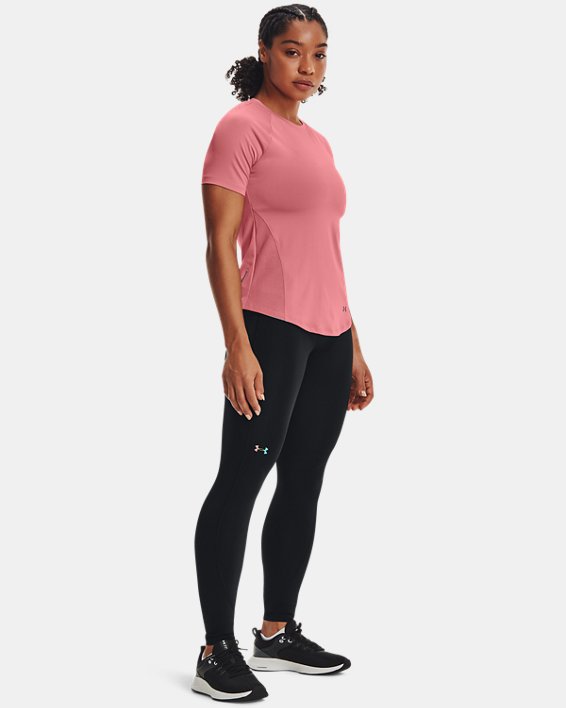 Women's UA RUSH™ HeatGear® Mesh Short Sleeve, Pink, pdpMainDesktop image number 2